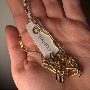 Gorjana 18k gold plated chain Parker necklace